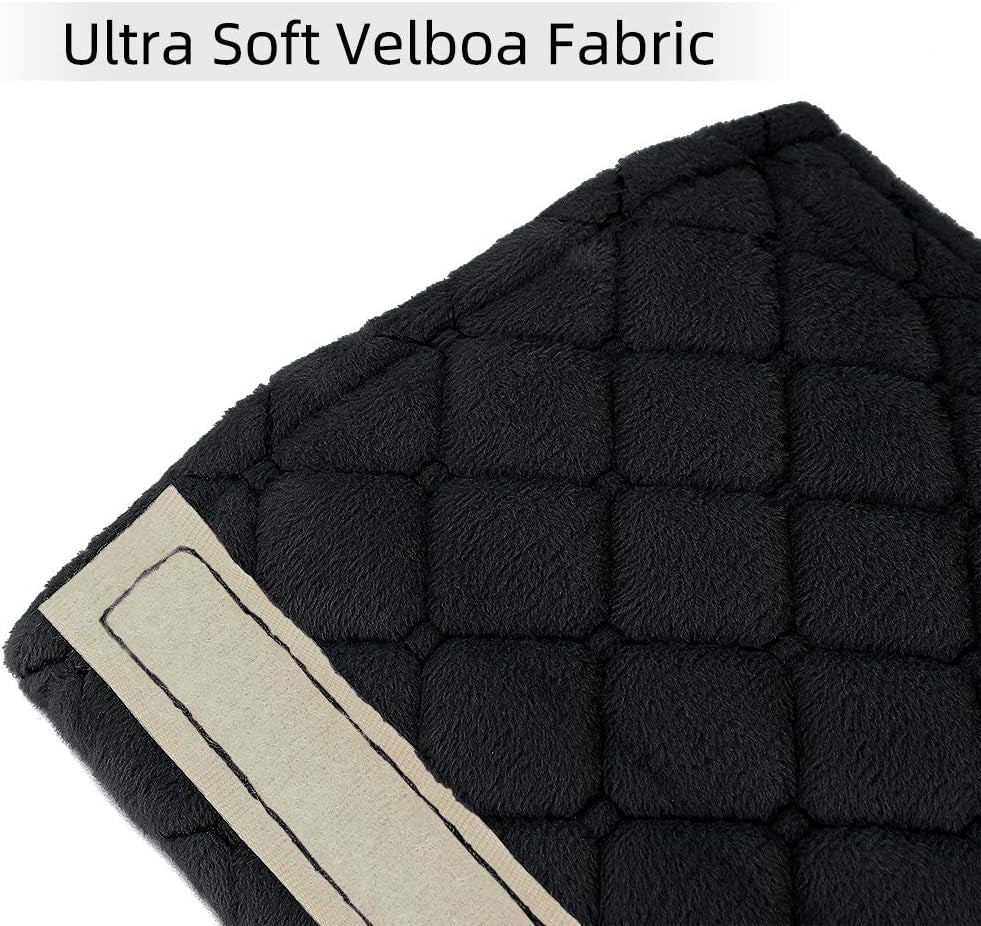 Car Seat Belt Pads Cover, 2 Pack Seat Belt Shoulder Strap Covers Protector to Release Stress to Your Neck and Shoulder for a Safety Driving (Black)