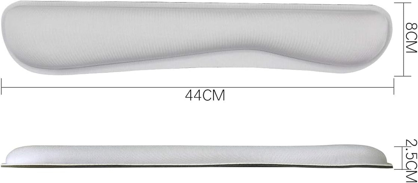 Ergonomic Keyboard Mouse Pad Wrist Rest Support Set for Laptop/Computer/Desktop,Memory Foam Hand Rest Wrist Cushion for Gaming/Office,Lightweight Comfortable & Pain Relief (Greyish White)